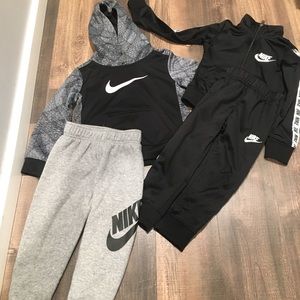 Toddler boy 3t Nike outfit, Nike sweater, Nike sweat pants